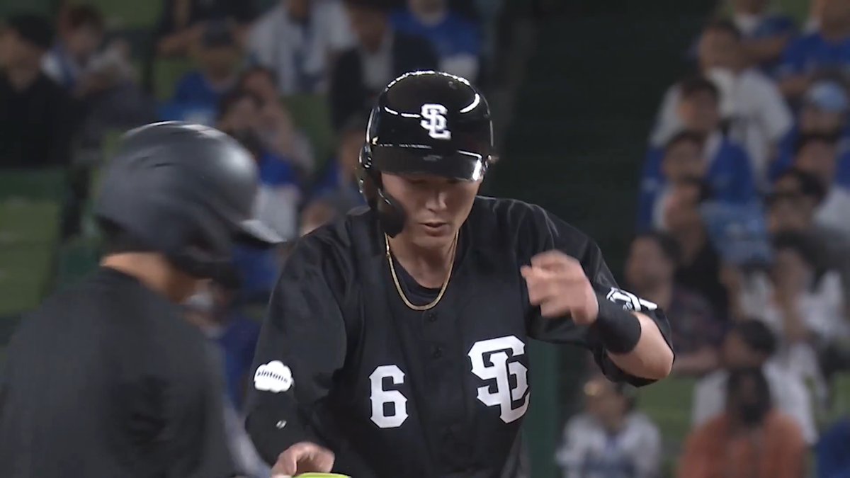 #源田壮亮 選手の適時二塁打で先制！ 試合序盤から打線がつながります！ #seibulions #打破 #圧倒的至近距離 #交流戦