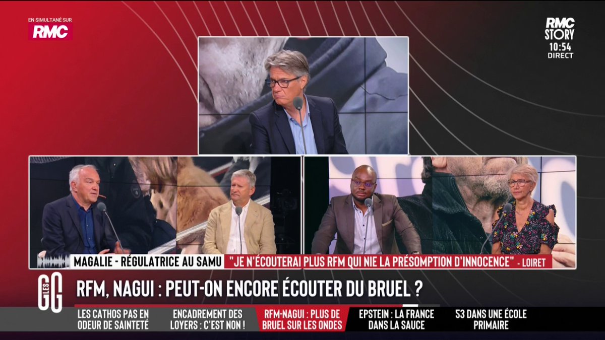 🔴 Patrick Bruel accusé de violences sexuelles: la cible idéale? 🗣️ Olivier Truchot: "Ces collectifs sont très politisés, ils choisissent leur cible. On ne les a pas vus manifester devant le Parc des Princes pour demander qu’Hakimi soit exclu du PSG." #GGRMC