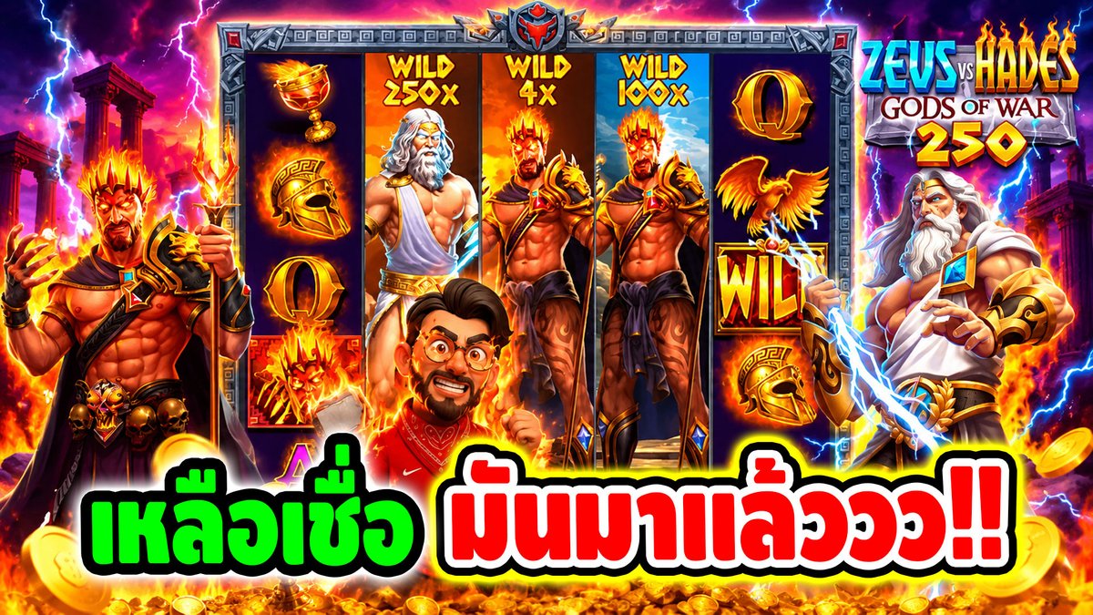 เหลือจะเชื่อ สลิ้งไม่แตกหว่ะ !! Zeus VS Hades 250 - pragmatic play ⌛️ ติดตามเฮียริช ทุกช่องทาง : #เฮียริชสวิตเซอร์แลนด์