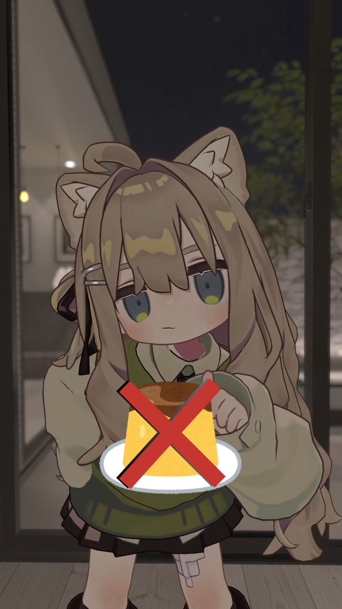 だから食べるなって言ったのに…🍮