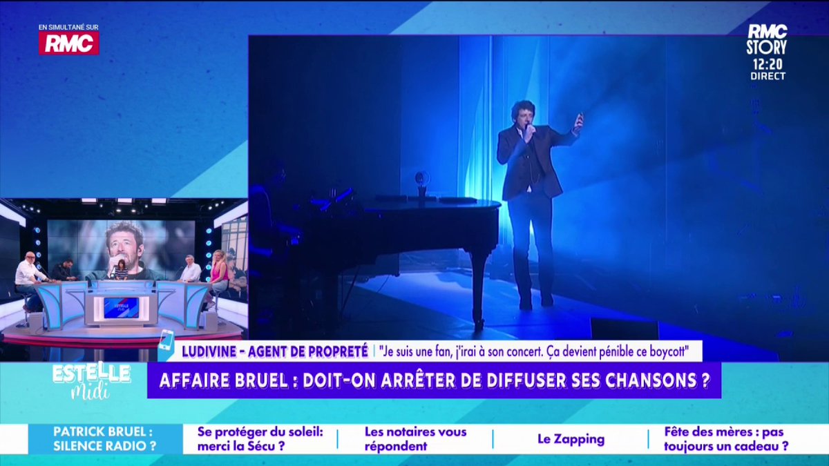 🎶 Affaire Bruel : faut-il arrêter de diffuser ses chansons ? 📞 Ludivine : "Je suis toujours fan ! Il passe en octobre, j'ai ma place, je compte y aller ! Tant que la justice n'a pas rendu son verdict, il est présumé innocent ! S'il est déclaré innocent, on n'en parlera plus !"