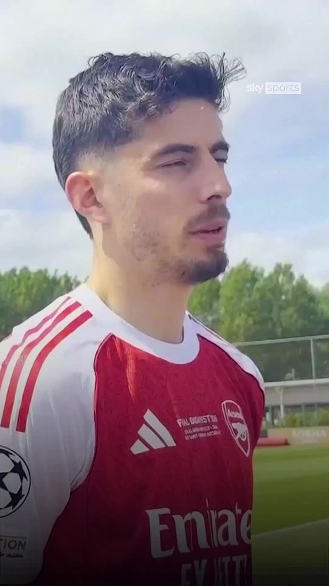 Kai Havertz is feeling confident ahead of Arsenal's clash with PSG in the Champions League final 🗣️🔴