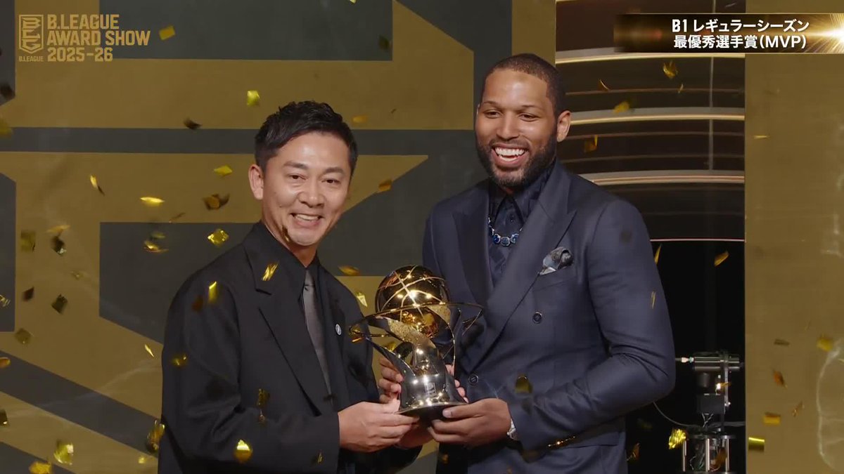 史上初・3年連続でのMVP受賞🏆 Dj ニュービル 宇都宮ブレックス / UTSUNOMIYA BREX #Bリーグ #りそなグループ #Bリーグアワード