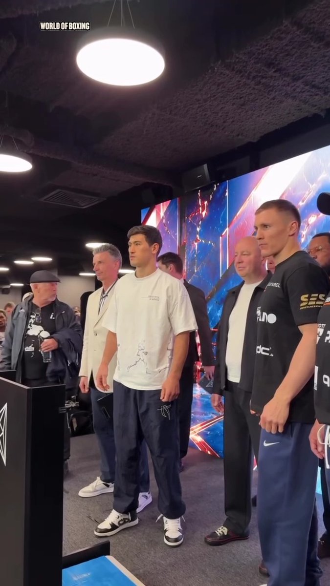 Dmitry Bivol vs Michael Eifert final face-off ahead of their Ring light heavyweight title fight tomorrow on DAZN 👀