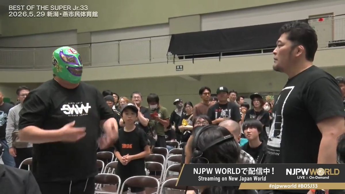 🏆BEST OF THE SUPER Jr.33🪽燕市大会終了後、なんと会場に スーパー・ササダンゴ・マシン が登場⁉️さらに 矢野 通¥💰💴（TORU YANO） も⁉️ 一体何が始まるのか…⁉️ 新日本プロレス×DDTプロレス 一面対抗戦PART2〜矢野軍vsササダンゴ軍 5対5勝ち抜き団体戦〜 #一面対抗戦 #njpw
