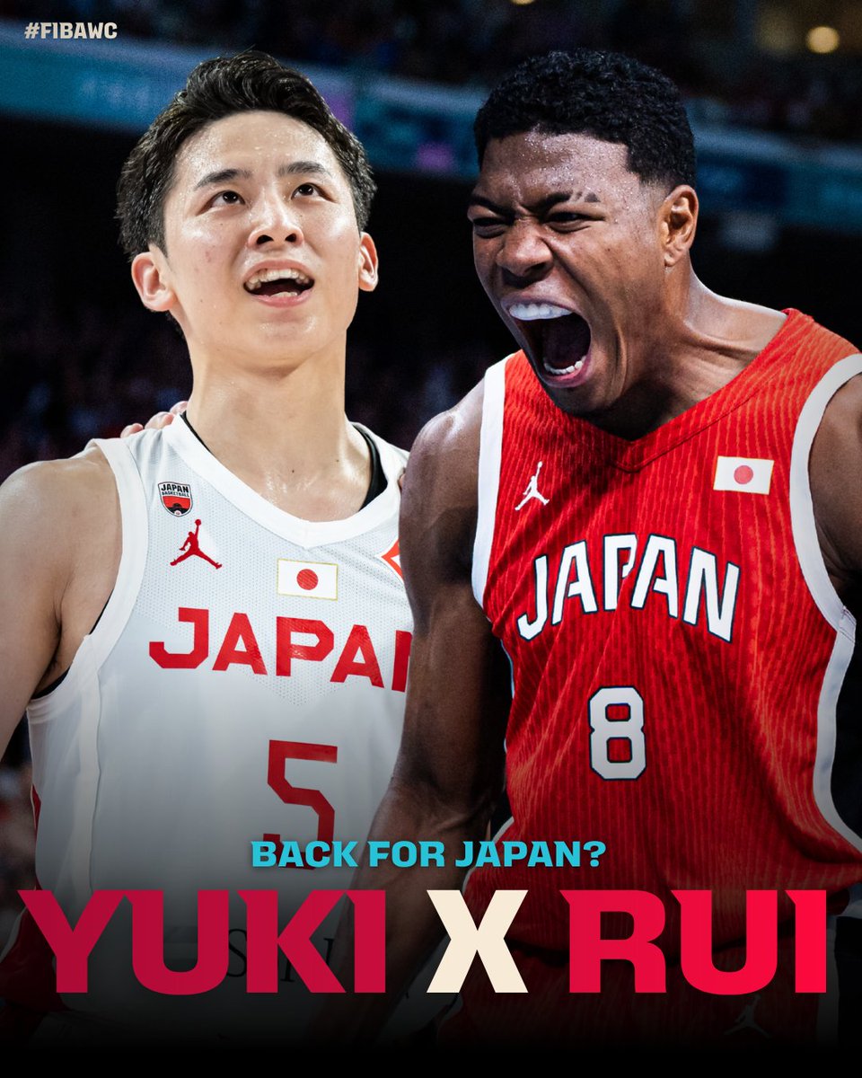 Bringing in the big guns 👀 Yuki Kawamura and Rui Hachimura are on Japan's long list as a busy summer awaits the red and white 🎌 #FIBAWC