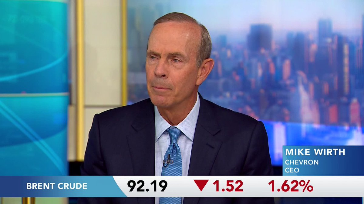 Chevron CEO Mike Wirth discusses the risks for tankers transiting the Strait of Hormuz and says that multiple vessels have been attacked in recent days