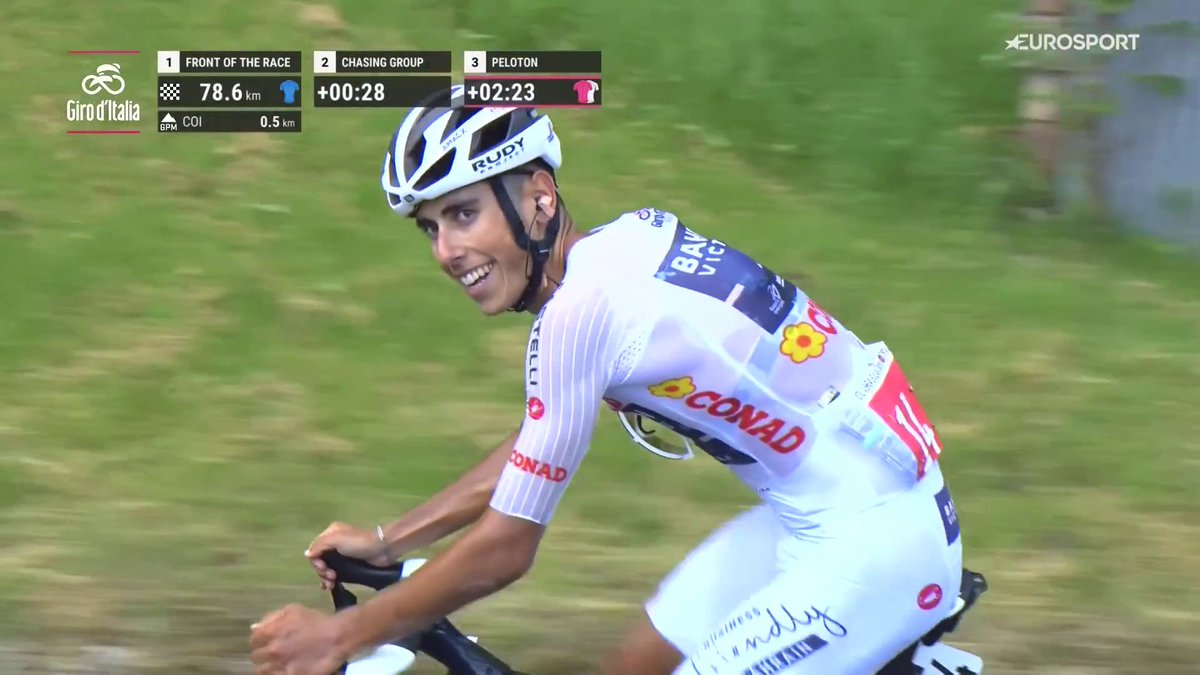 Me when I'm giving my least breath on a climb but I pass someone on the roadside who films me (it happened). #GirodItalia