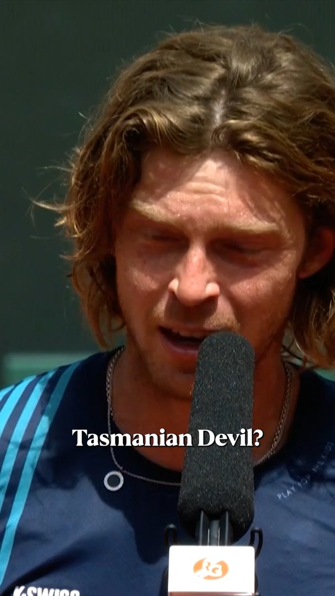 😂😭 ESTA ENTREVISTA A RUBLEV. — "¿Qué pasa por tu cabeza durante un partido?" — "¿Conoces al Demonio de Tasmania de los Looney Tunes? El que está loco. Bueno… eso es lo que hay dentro de mi cabeza"
