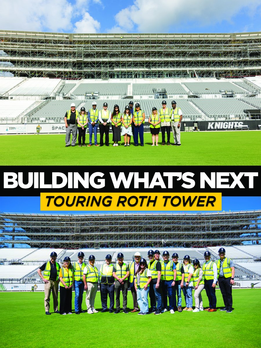 Born to bounce. ⚔️ Building what's next. 🏗️ Thanks to Orange County FL's historic Tourist Development Tax investment, Roth Tower is transforming into a next-level gameday experience for Knight Nation and a point of pride for our community. Take a look!