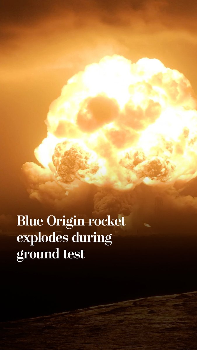 A Blue Origin rocket exploded during testing on a Florida launchpad Thursday, as the company was making preparations to send the reusable rocket to space for a mission delivering satellites into low Earth orbit.