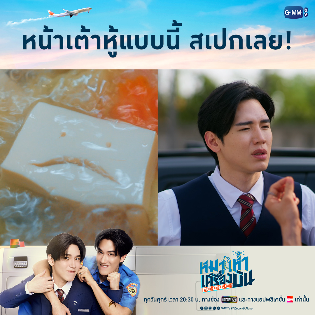 หน้าเต้าหู้แบบนี้ สเปกเลย! “หมาเห่าเครื่องบิน A Dog and A Plane” 🐶✈️ ทุกวันศุกร์ เวลา 20:30 น. ทางช่อง ONE31 และทางแอปพลิเคชั่น TrueVisions NOW เท่านั้น #ADogAndAPlaneEP1 #ADogAndAPlane #GMMTV เทย์ทาวาฬ Newwiee m