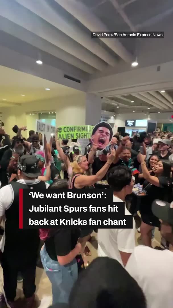 “WE WANT BRUNSON” chants from the Spurs Faithful after forcing a Game 7 last night