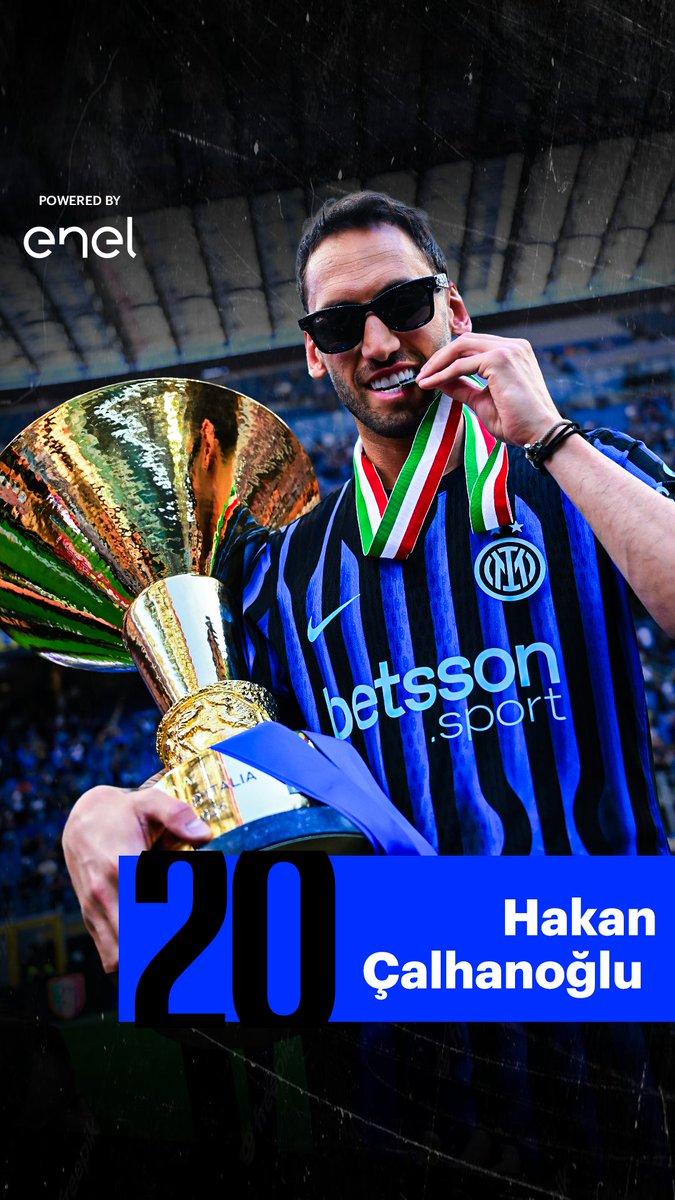 12 gol, 7 assist e incantesimi da fuori area 🔥 Hakan Calhanoglu ha lasciato il segno 🖤💙 Enel Group
