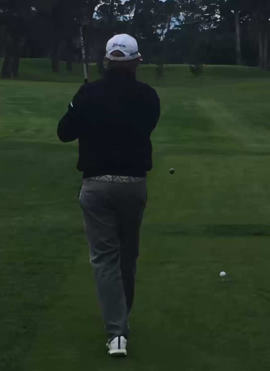 I can’t express to you how hard this golf ball was probably hit by JB Holmes