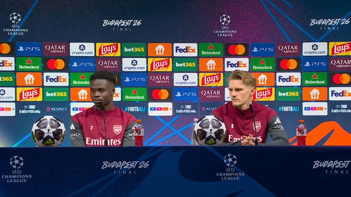 "I'm very excited to create that history for the club that I love" Bukayo Saka on the prospect of winning the Champions League final for Arsenal on Saturday night 🔴