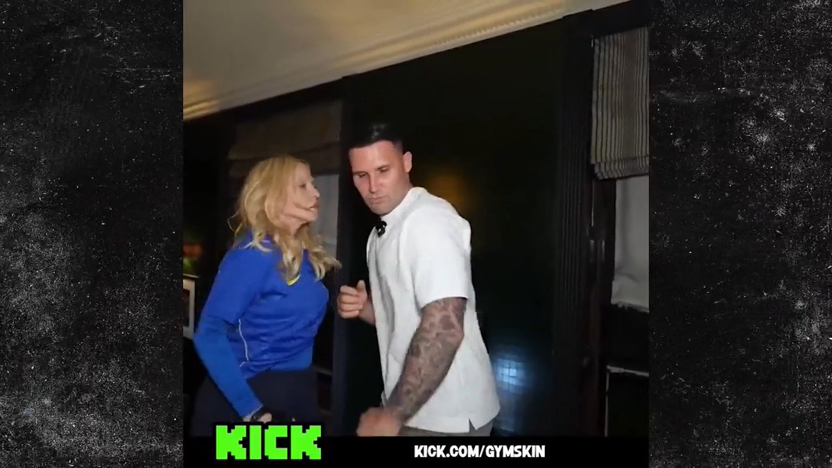Madonna gets flirty and dances on a table with Gymskin on stream. 💃 Credit: Kik/Gymskin