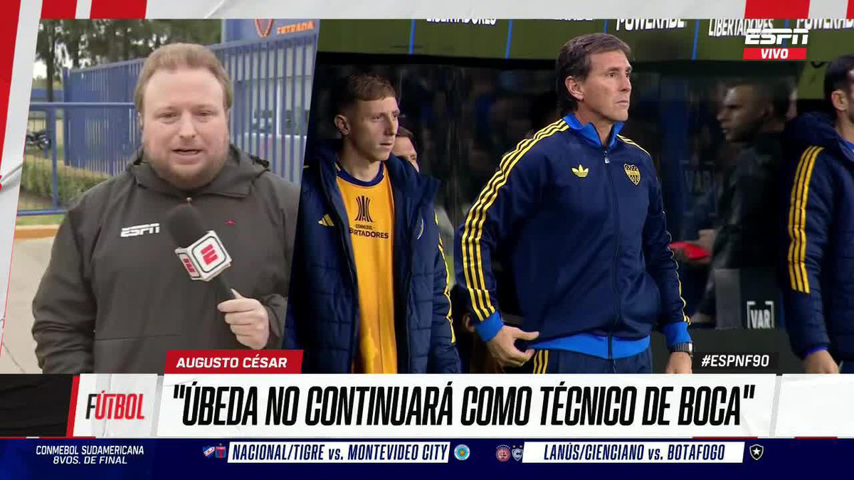 🚨 ATENCIÓN A LAS NOVEDADES EN EL XENEIZE Augusto Cesar y la información alrededor de la continuidad de Claudio Úbeda al frente de Boca. ▶️ Mirá #ESPNF90 en el Plan Premium de #DisneyPlus