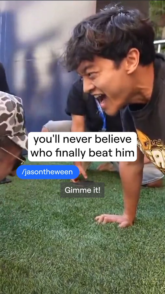 jasontheween FINALLY got beat