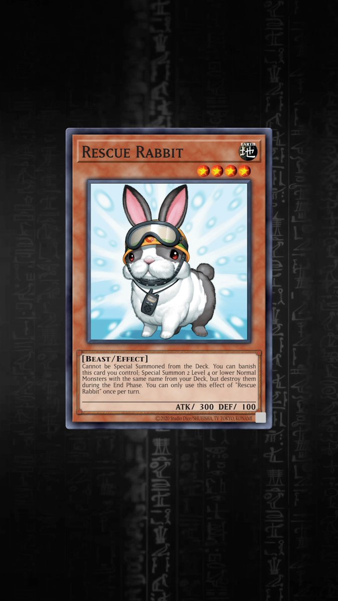 Join us as we leap through Yu-Gi-Oh! TCG history with one of the most adorable animals to ever grace the game - Rescue Rabbit! Watch History of the Card to learn what makes this card so loved! 🐰 #YuGiOhTCG
