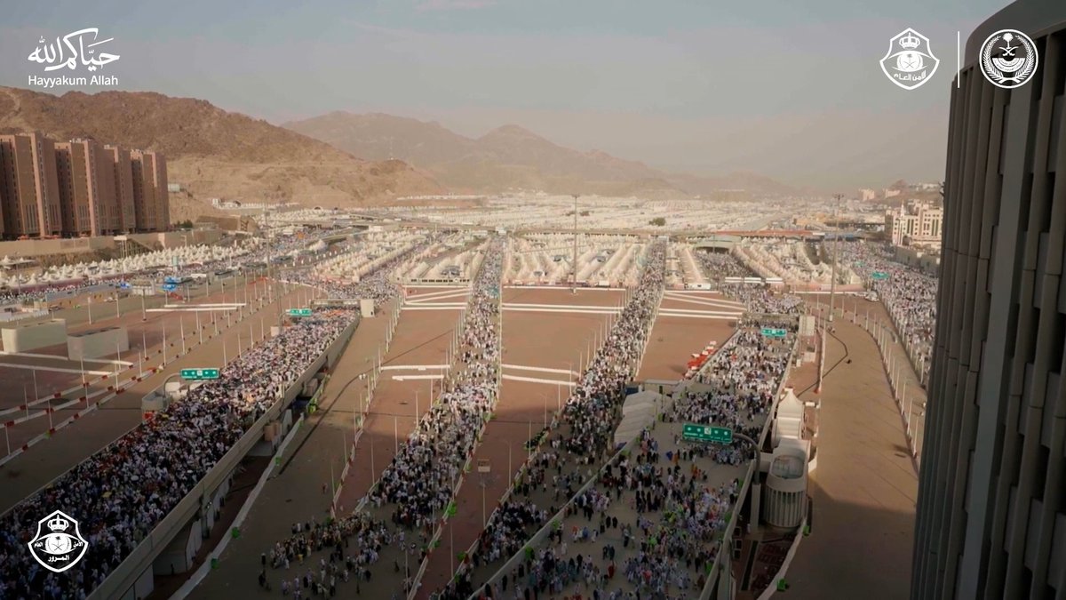 المرور السعودي .. يرافق الحجاج حتى اكتمال رحلتهم الإيمانية. حياكم الله