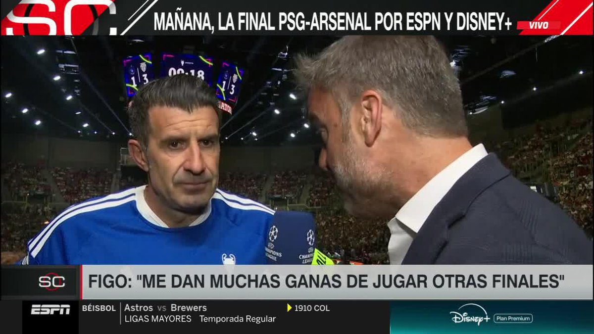 🇨🇴🇵🇹 Figo advierte a Colombia antes del Mundial 🔥 La leyenda de Portugal se refirió al enfrentamiento de ambas selecciones en el Grupo K de la Copa del Mundo. ▶️ Mira #SportsCenter en el Plan Premium de #DisneyPlus.