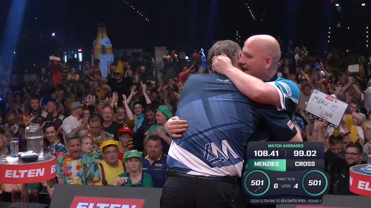 MAGICAL MENZIES! 🏴󠁧󠁢󠁳󠁣󠁴󠁿 What a performance! 👏 Cameron Menzies averages an incredible 108.41 to defeat Rob Cross 6-4, in a match which could be crucial in the race for July's World Matchplay! 📺 #ET8 | R1