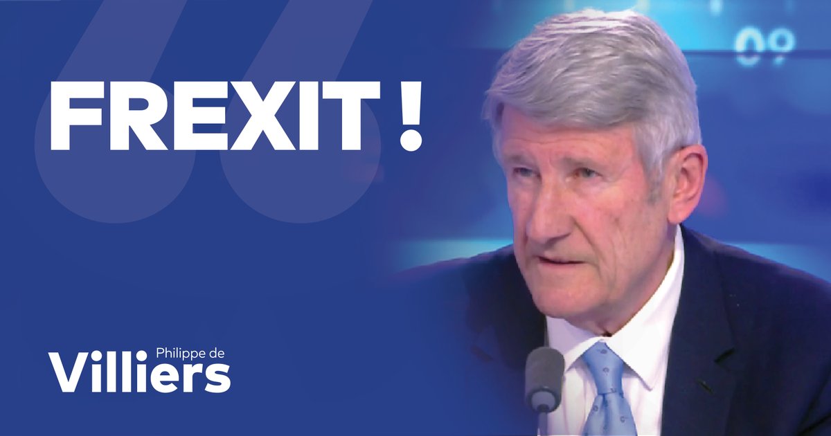 🎙️ Frexit ! Les peuples n'en peuvent plus. Retrouvons la maîtrise de nos lois, de nos frontières, de notre justice, de notre agriculture, de notre industrie, de notre énergie. Il faut que la France redevienne elle-même, qu'elle renoue avec sa fierté, sa grandeur, son rang de puissance mondiale. 🔗 Émission complète : #FaceAPhilippeDeVilliers #FADV #CNews