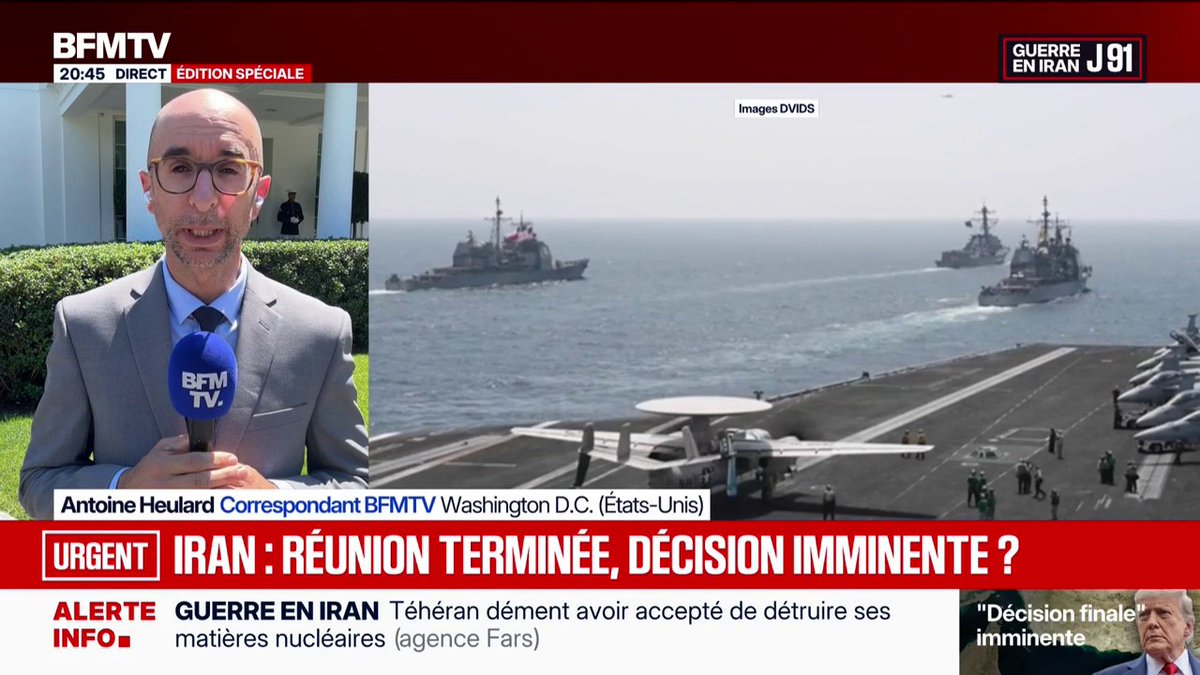 Guerre en Iran: la réunion de crise est terminée à la Maison Blanche selon plusieurs médias américains