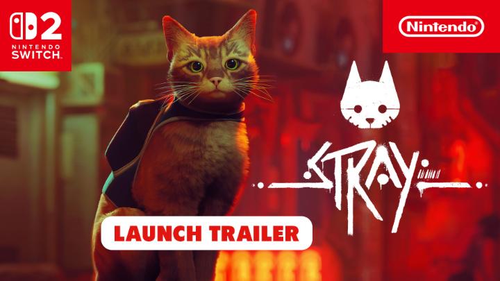 Lost and alone, solve an ancient mystery and escape a decaying cybercity with only your paws to guide you. See the world through the eyes of a cat in Stray, available meow on Nintendo Switch 2: