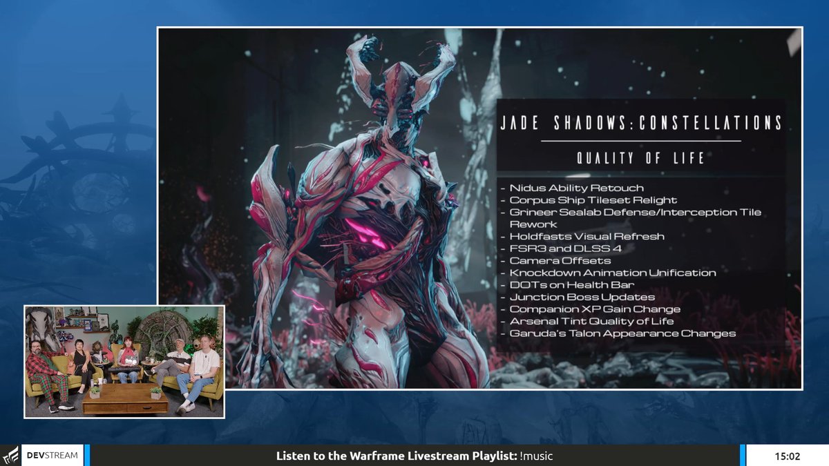 We continue to improve and optimize the #Warframe experience on various platforms! Graphical options like FSR 3 are now available on PC and Xbox Series X, and DLSS 4 is available on PC today!