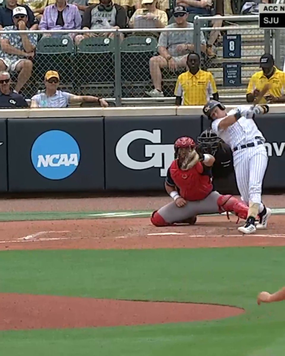 All SEVEN of Georgia Tech's home runs in the Yellow Jackets' 22-5 win to start the NCAA baseball tournament 😮💨 Georgia Tech Baseball
