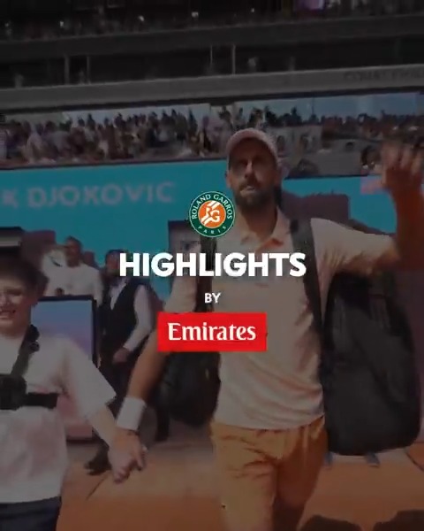 If you missed the phenomenal Djokovic-Fonseca match, relive it with the highlights by Emirates 💫 #RolandGarros #Emirates #FlyBetter