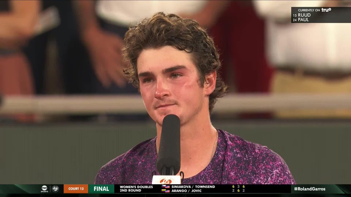 "I felt like John Isner." 😆 John Isner himself couldn't believe João Fonseca's shoutout in his post-match interview 😂🔥