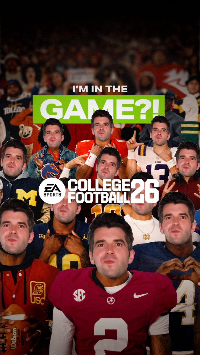 How does a former Nebraska linebacker end up in EA College Football 26? Honestly, it started as a joke. 🧵