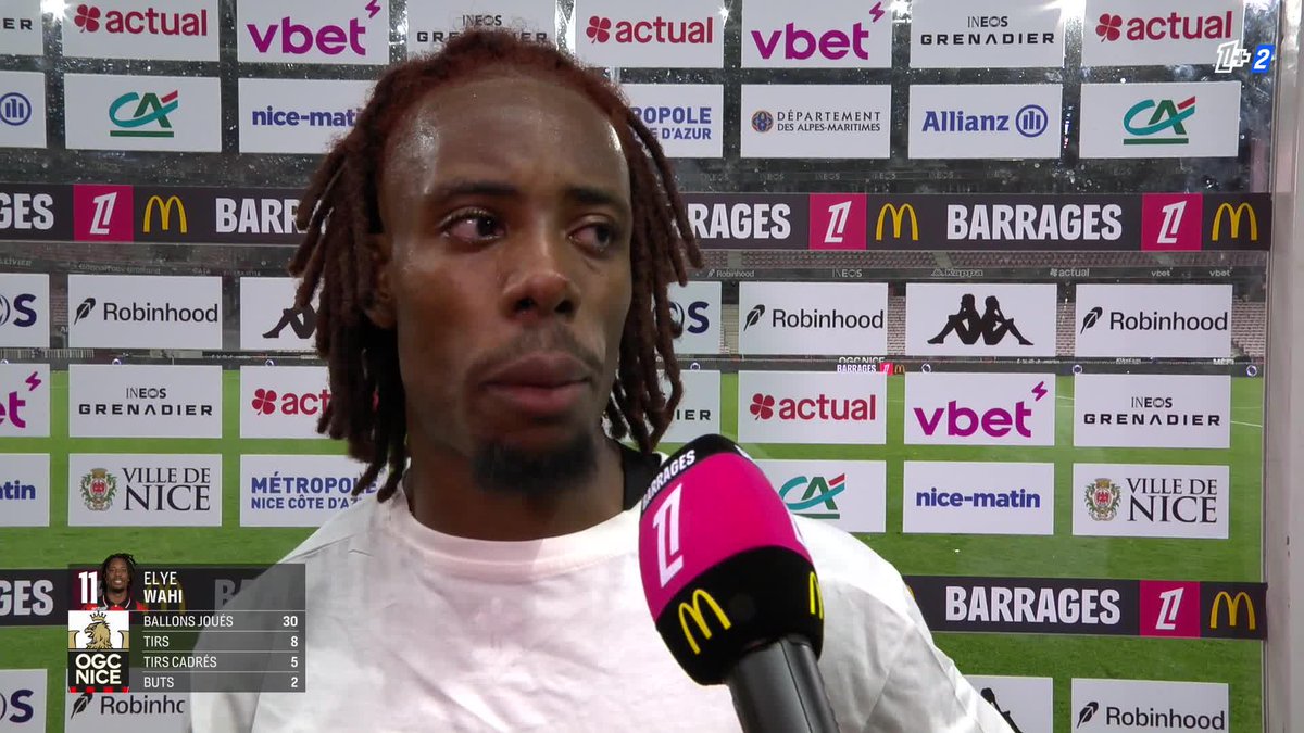 ELYE WAHI 🇨🇮 FINIT SON AVENTURE AVEC NICE EN LARMES 🥹 Après avoir sauvé le club, le joueur s’effondre face caméra.. 😢 Il a vécu une sale période personnelle, il arrive dans un club en crise et… IL SAUVE CE CLUB ! C’est très fort ! 💪 🎥 L1+