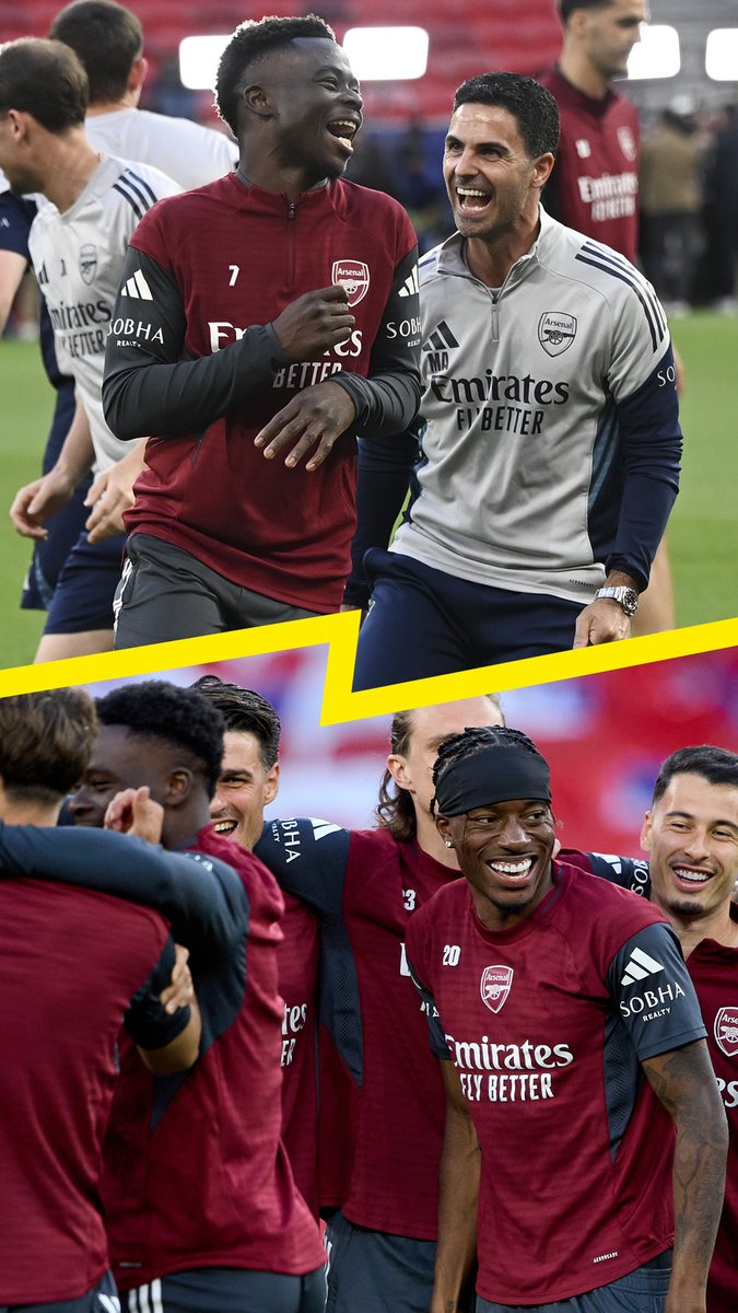 A look at Arsenal's final training session before the Champions League Final! 🔴 🏆