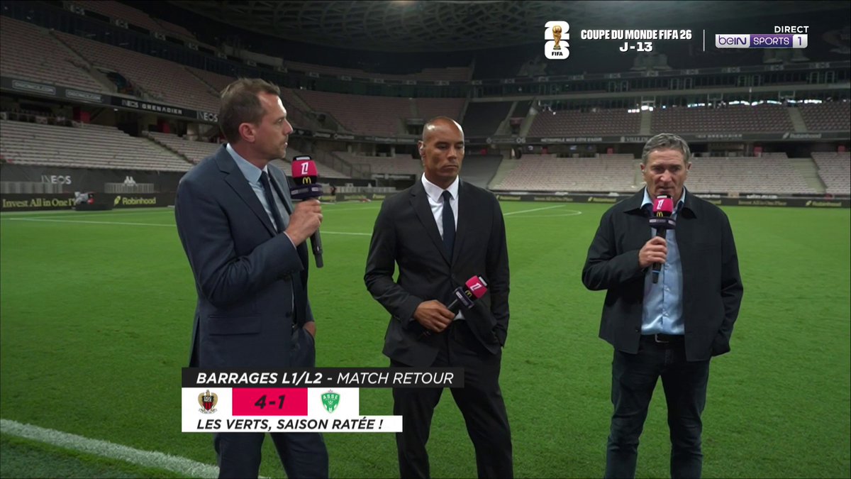 [📺 LIVE] 🇫🇷 #OGCNASSE 🎙️ Philippe Montanier : "Nice était meilleur que nous ce soir." 😬 L'ASSE reste en Ligue 2 !