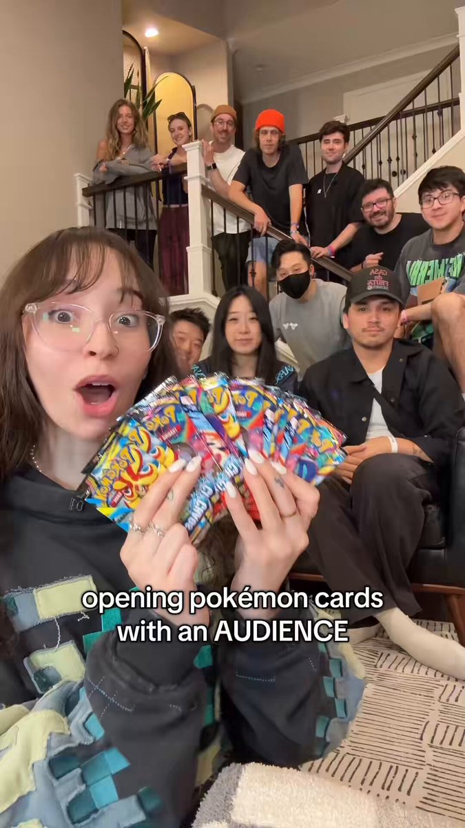 opening pokémon cards with an audience 💀