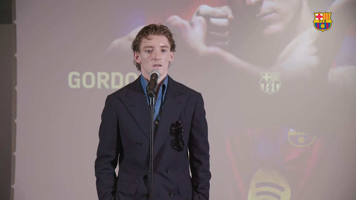 "𝗜𝘀 𝗮 𝗱𝗿𝗲𝗮𝗺 𝗰𝗼𝗺𝗲 𝘁𝗿𝘂𝗲" 🎙️ Gordon’s first words as a culer