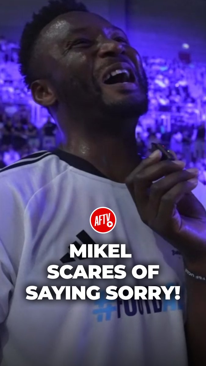 Mikel is scared of saying sorry to Arsenal! 😂 #AFTVBudapest