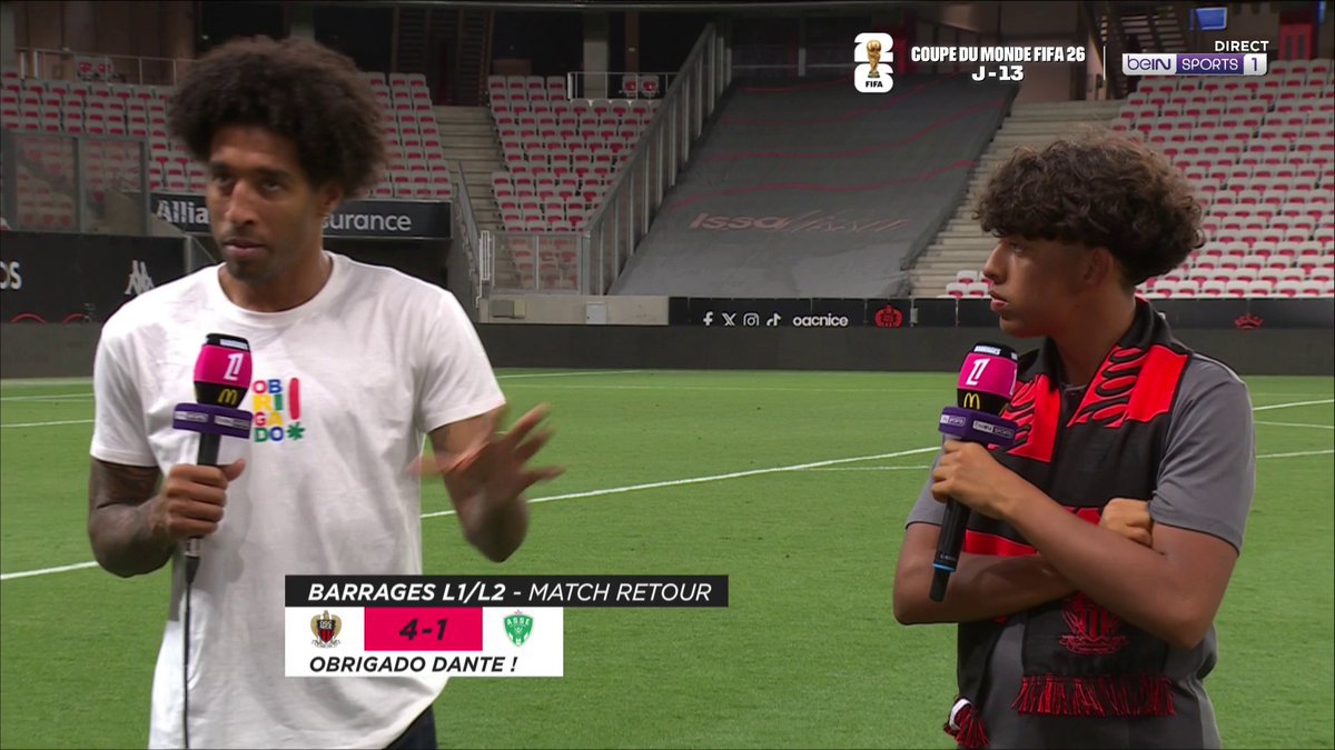 [📺 LIVE] 🇫🇷 #OGCNASSE 😮 Dante avec son fils à notre micro ! 🤩 Quelle image !