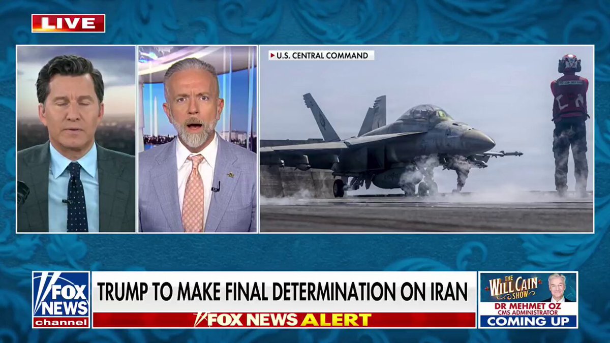 🚨 TRUMP TO MAKE FINAL DETERMINATION ON IRAN Tom Sauer says military pressure has helped create momentum for negotiations, adding that the U.S. is “dealing with the dealmaker in chief in Donald Trump.” “I think that there is a very real path to a deal.”