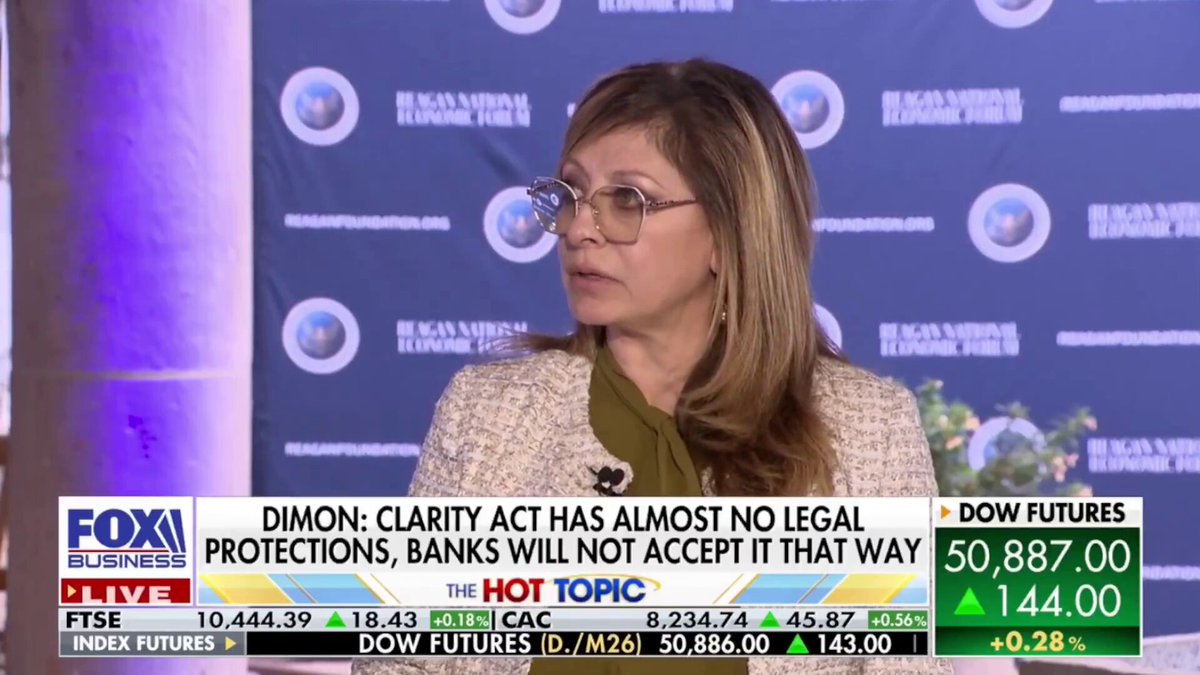 Big banks are worried about clarity act and they should be. This is proof.