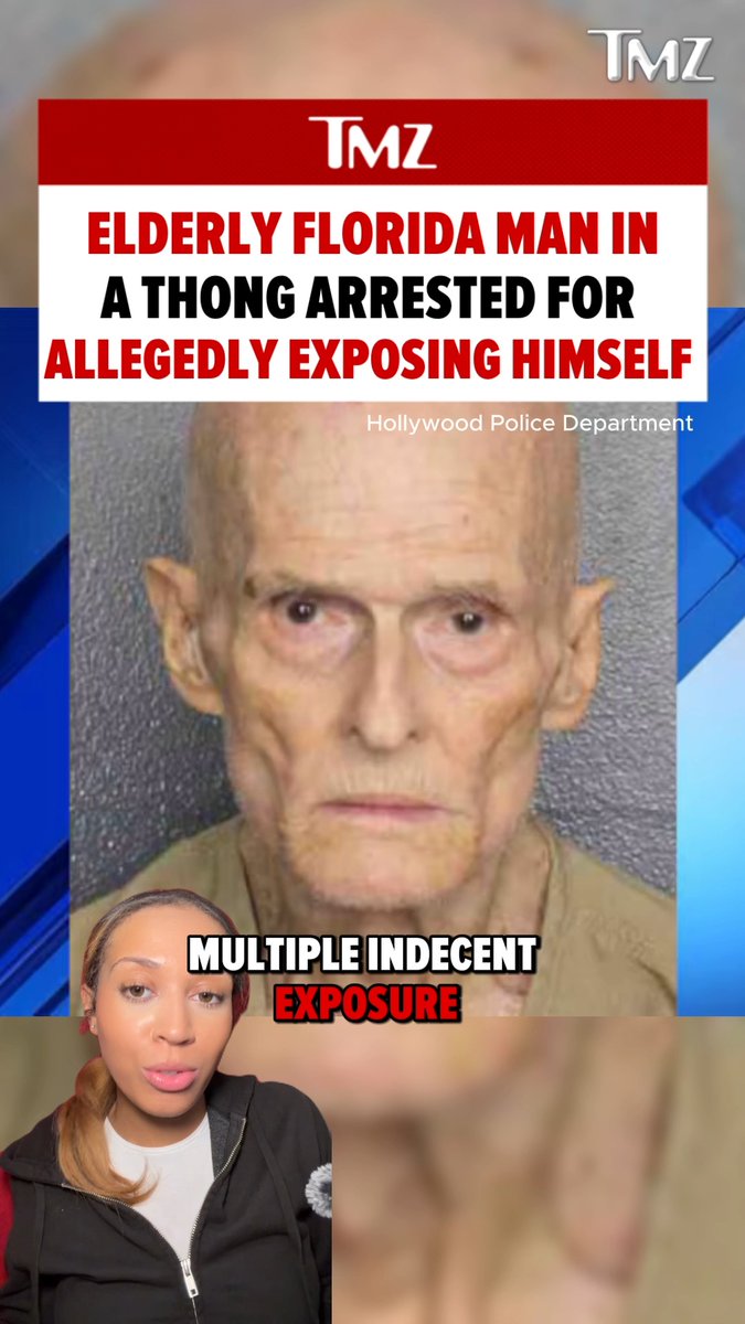 An elderly Florida man was arrested after allegedly exposing himself around his apartment complex while wearing a G-string thong. 😖