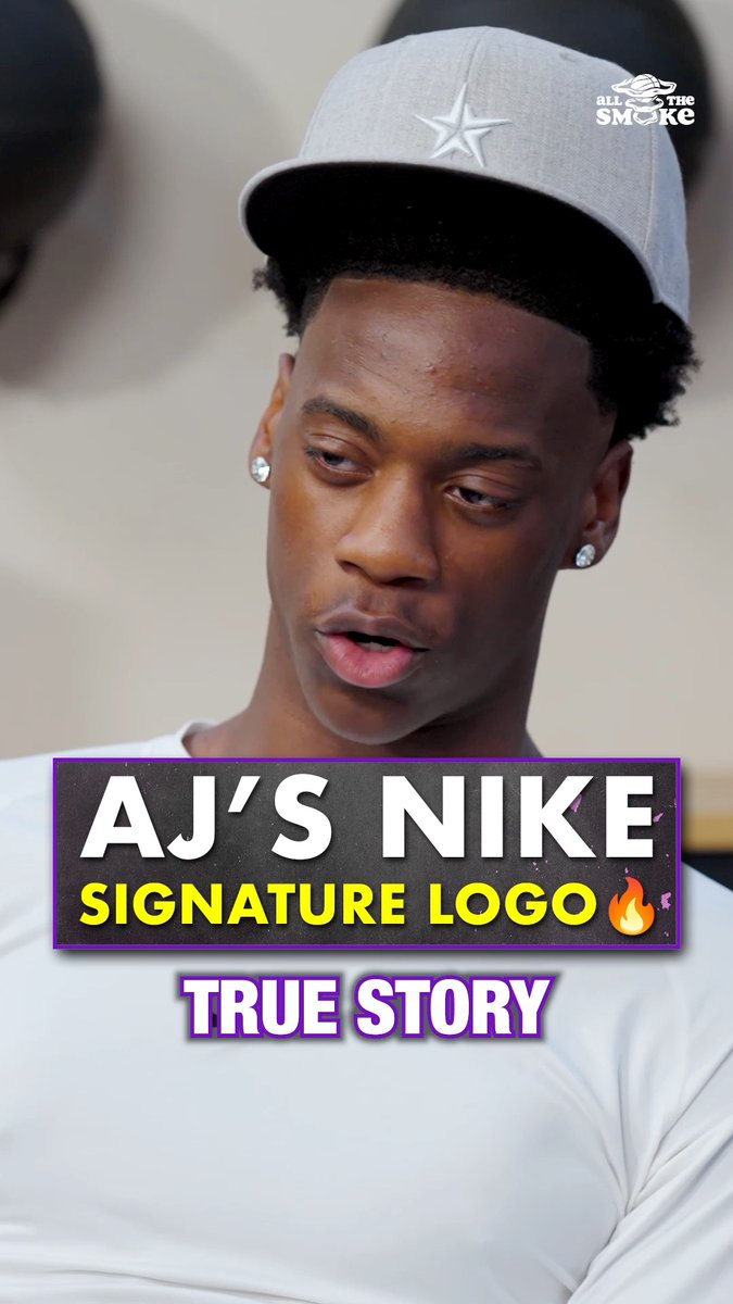 There's more to AJ Dybantsa's Nike logo than meets the eye 👀💫 The projected #1 pick explains the meaning behind the design 🔥