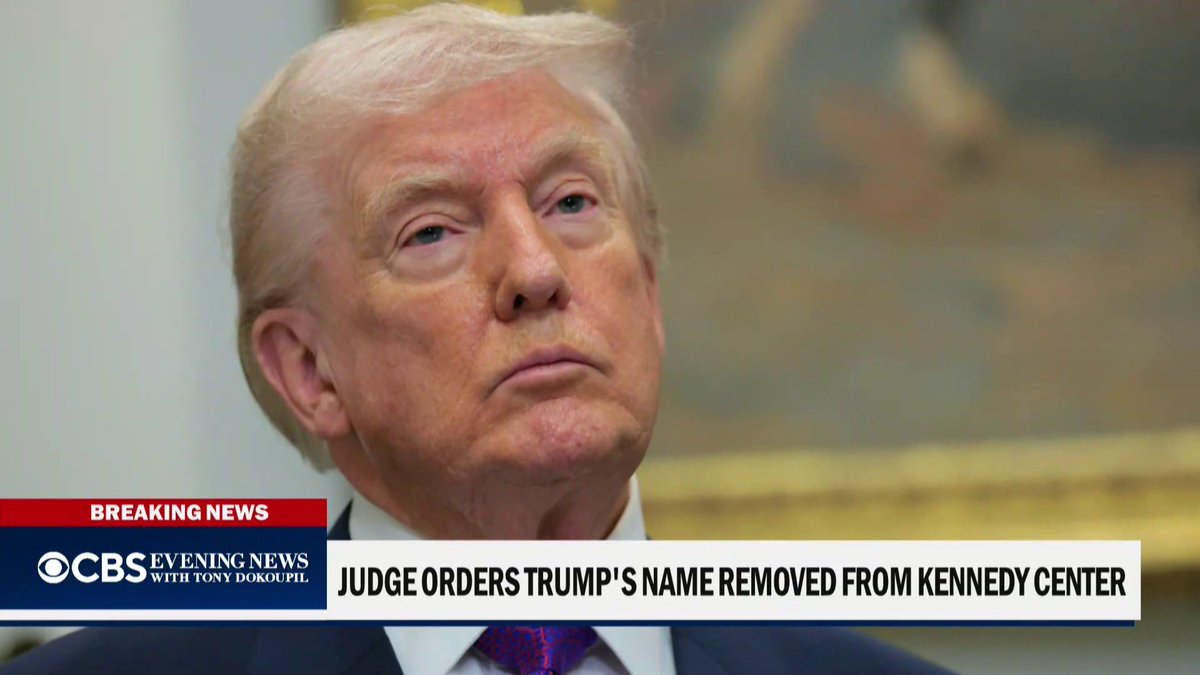 A federal judge blocked the Kennedy Center from temporarily closing its doors during proposed renovations and ruled that the institution's board acted unlawfully when it added President Trump's name to the building and official title.