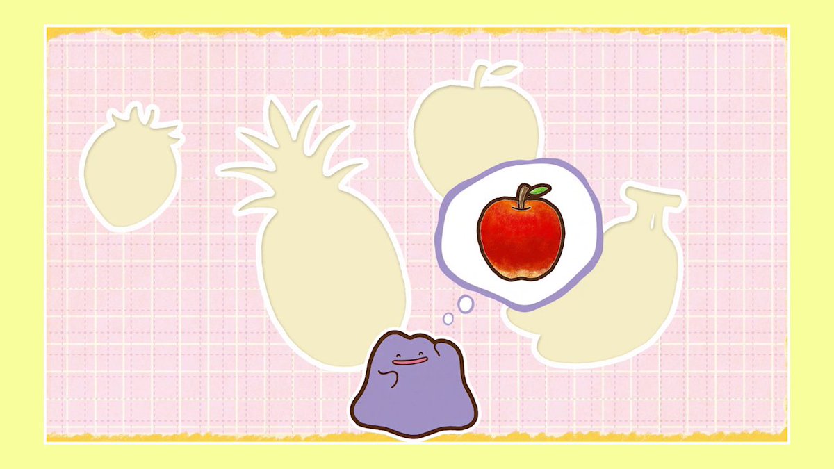 YouTubeチャンネル「ポケモン Kids TV」にて、「メタモンふしぎパズル」が公開中！ メタモンが果物にへんしんしてパズルを完成させるよ！ 空いているところにピッタリ合うかな？ #ポケモンKidsTV