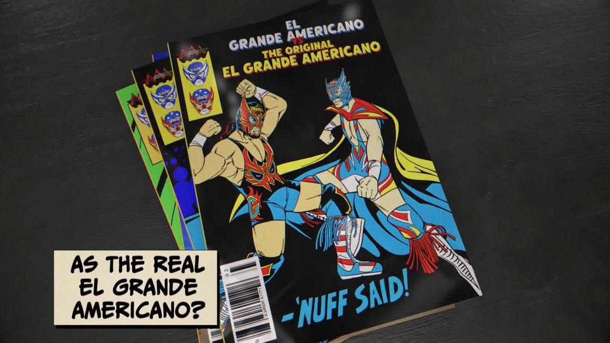 MASK vs. MASK Only one will leave #AAANocheDeLosGrandes TOMORROW as the REAL El Grande Americano. 📺 Saturday 🇲🇽 8PM Mexico &amp; LATAM on Fox One and Fox Tubi 🌎 10e/7p on Facebook &amp; YouTube