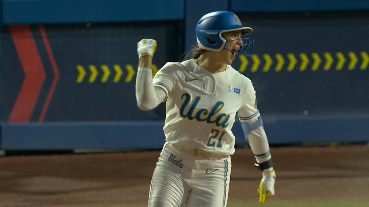 All NINE of UCLA's batters scored in the second inning 😱 UCLA tied its most runs in a single inning at the Women's College World Series 🔥